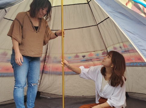 テントの中は結構広い!