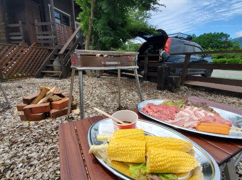 軽井沢の美味しいバーベキューの食材